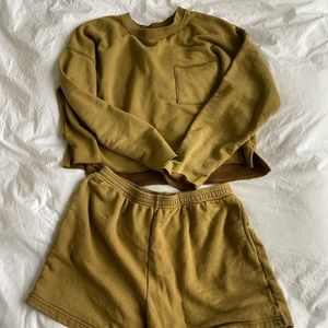 Aerie Soft Sunday Retro Cropped Sweater in L